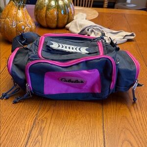 Cabela's Black and Pink Travel Bag